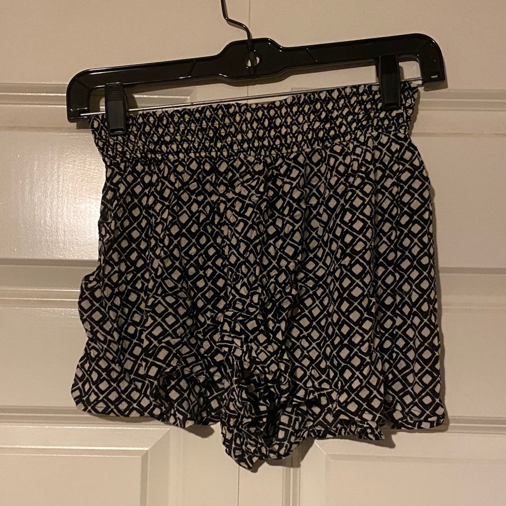 Urban Outfitters Black and White High Waist Shorts